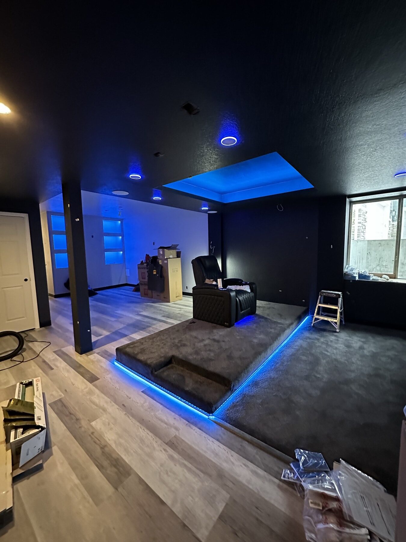 Basement finishing denver home theater