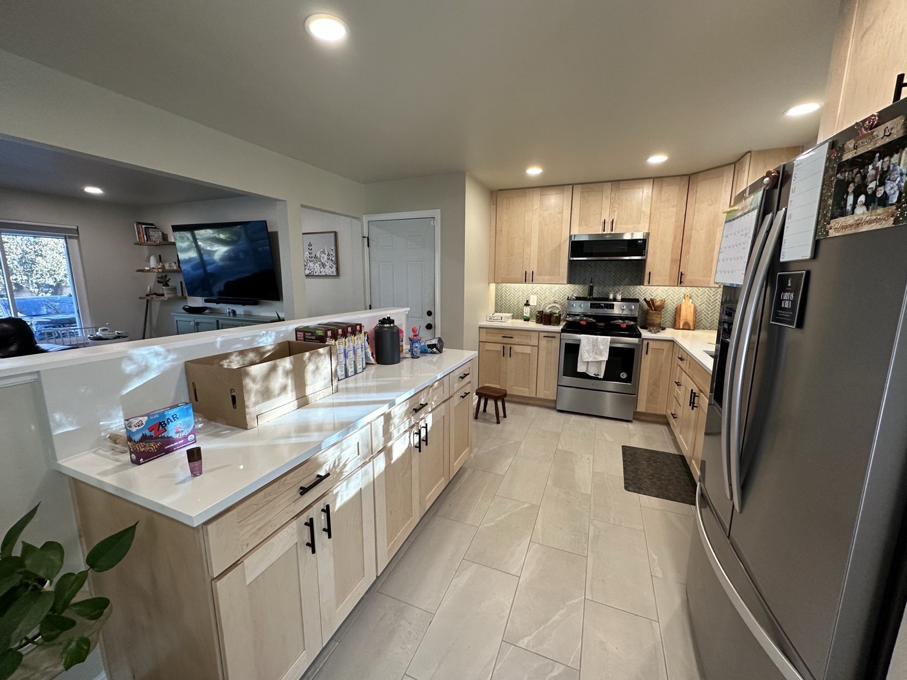 Kitchen remodel denver island seating
