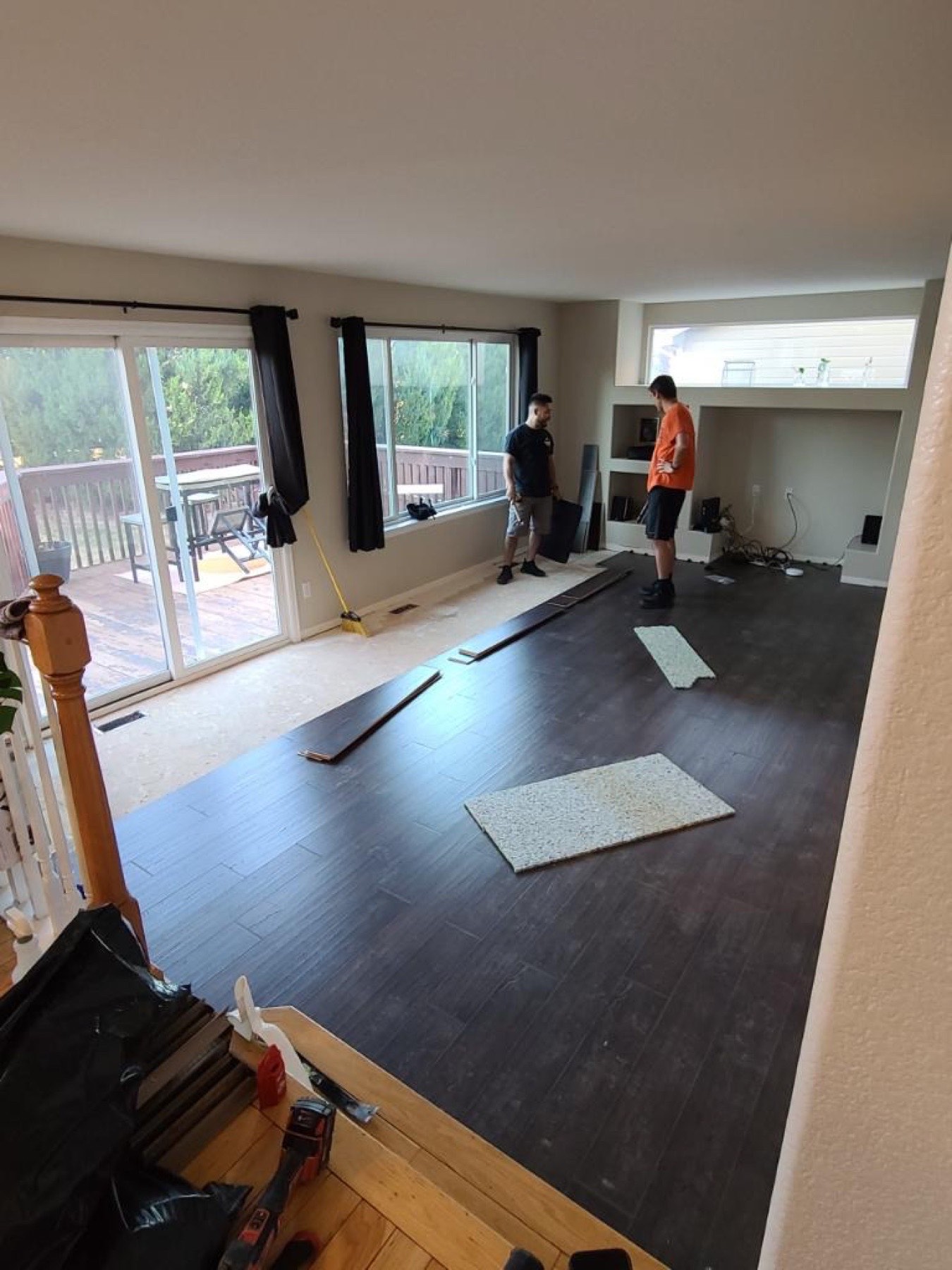 Luxury vinyl plank install denver